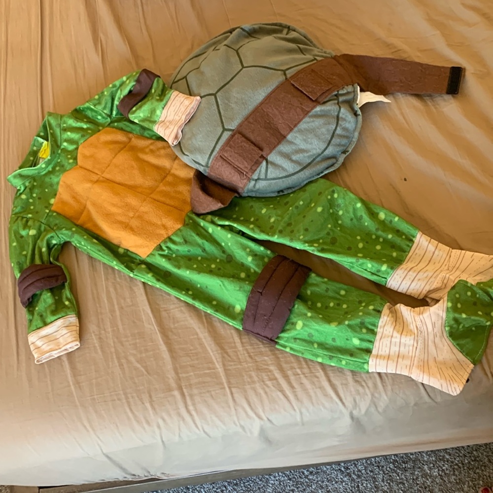 Kids Green Turtle Costume
